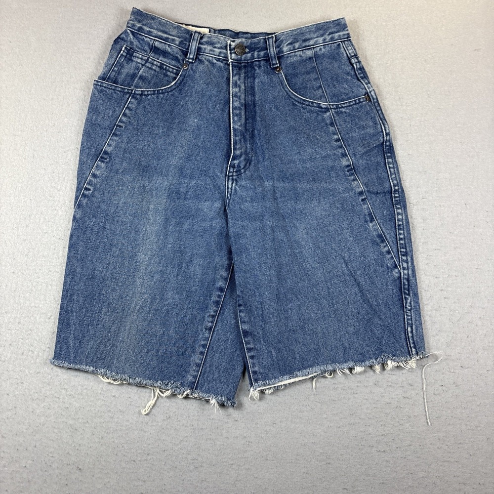 Vintage 80s Coca Cola Coke Mom‎ Jean Shorts High Rise Raw Hem Size 10